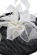 Lincraft Sinamay Fascinator With Headband and Clip, Alice Black & White