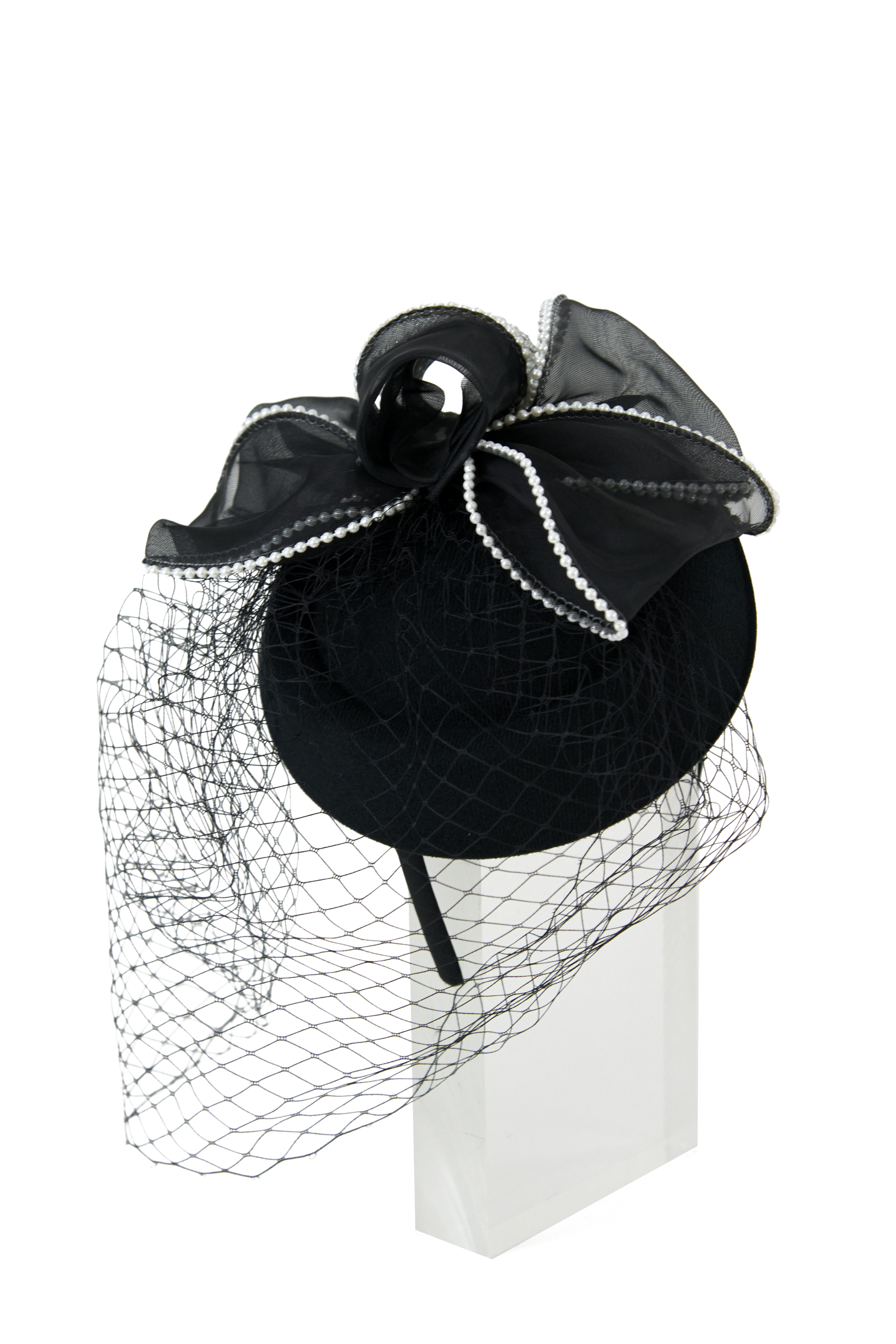 Lincraft Headband And Clip Fascinator, Brooke, Black