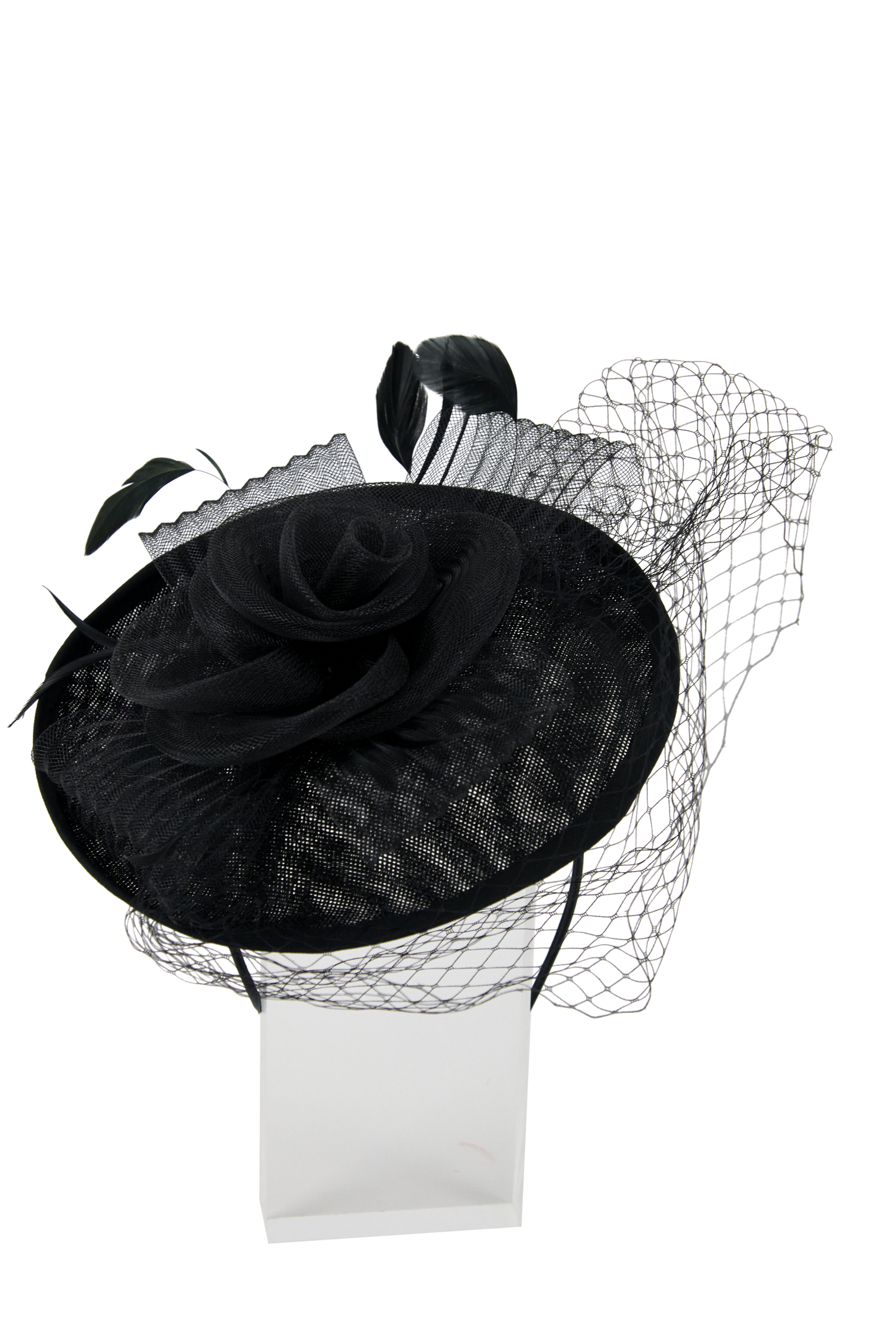 Lincraft Headband And Clip Fascinator, Ruth- Black