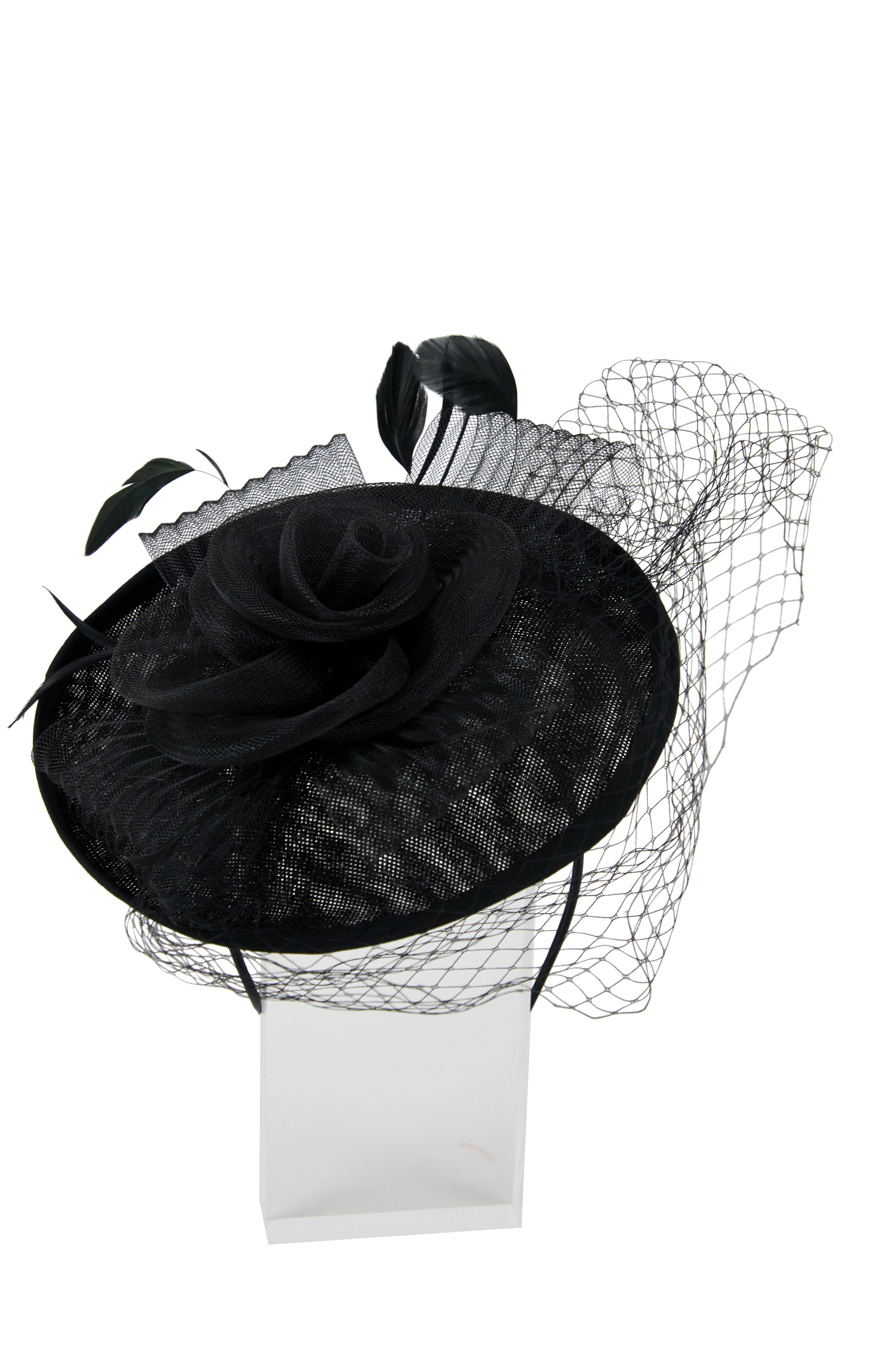 Lincraft Headband And Clip Fascinator, Ruth- Black