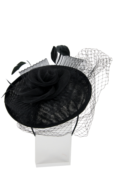 Lincraft Headband And Clip Fascinator, Ruth- Black