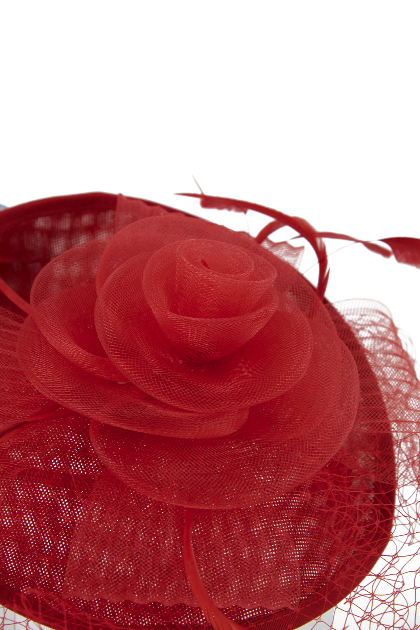 Lincraft Headband And Clip Fascinator, Ruth - Red