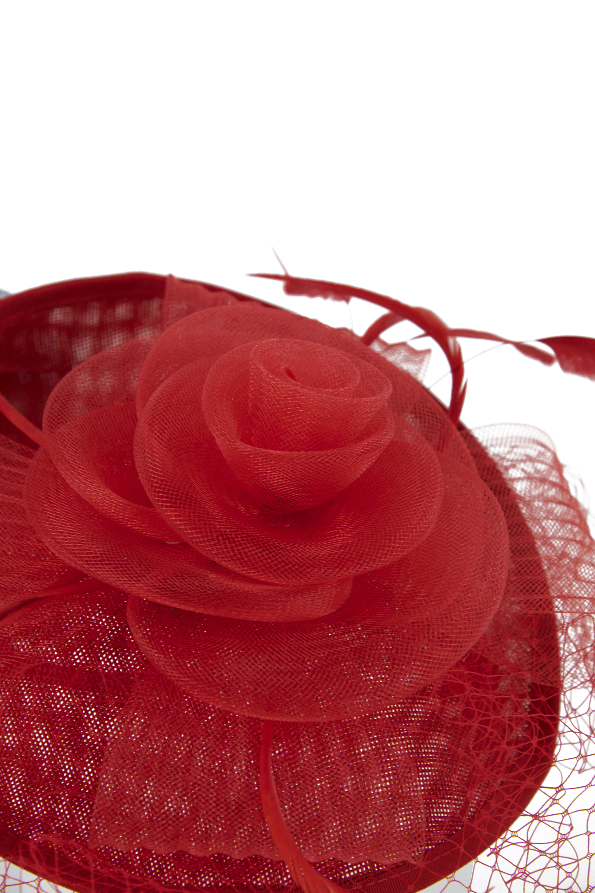 Lincraft Headband And Clip Fascinator, Ruth - Red