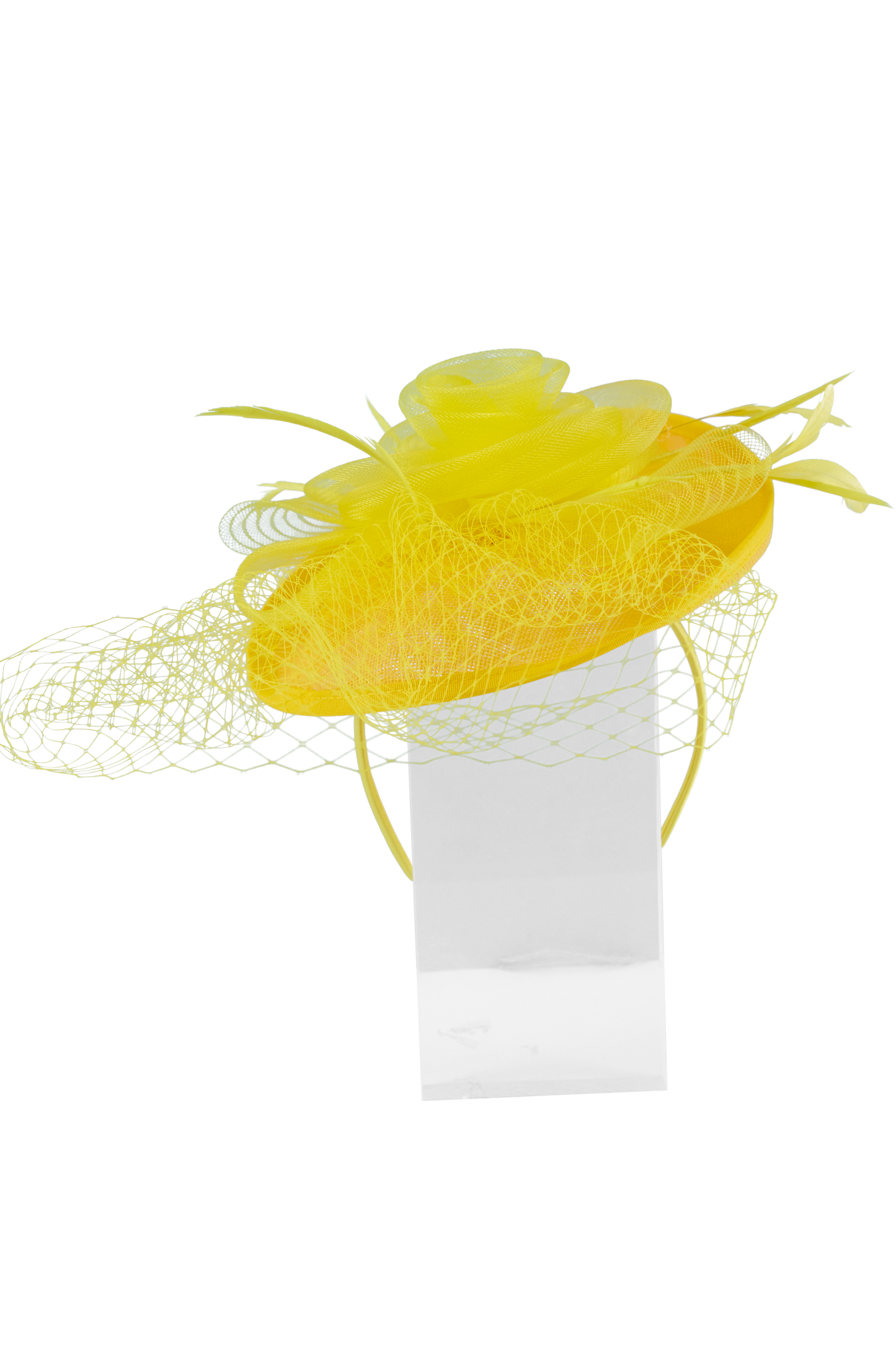 Lincraft Headband And Clip Fascinator, Ruth- Yellow