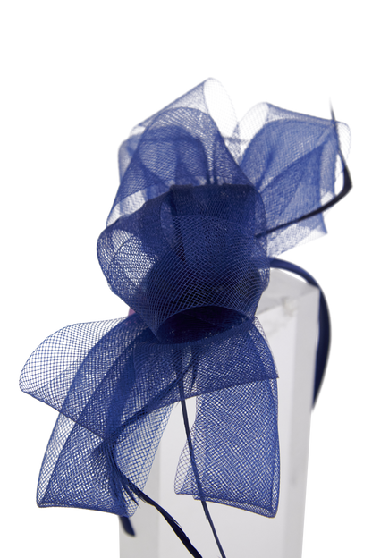 Headband And Clip Fascinator, Eva- Navy