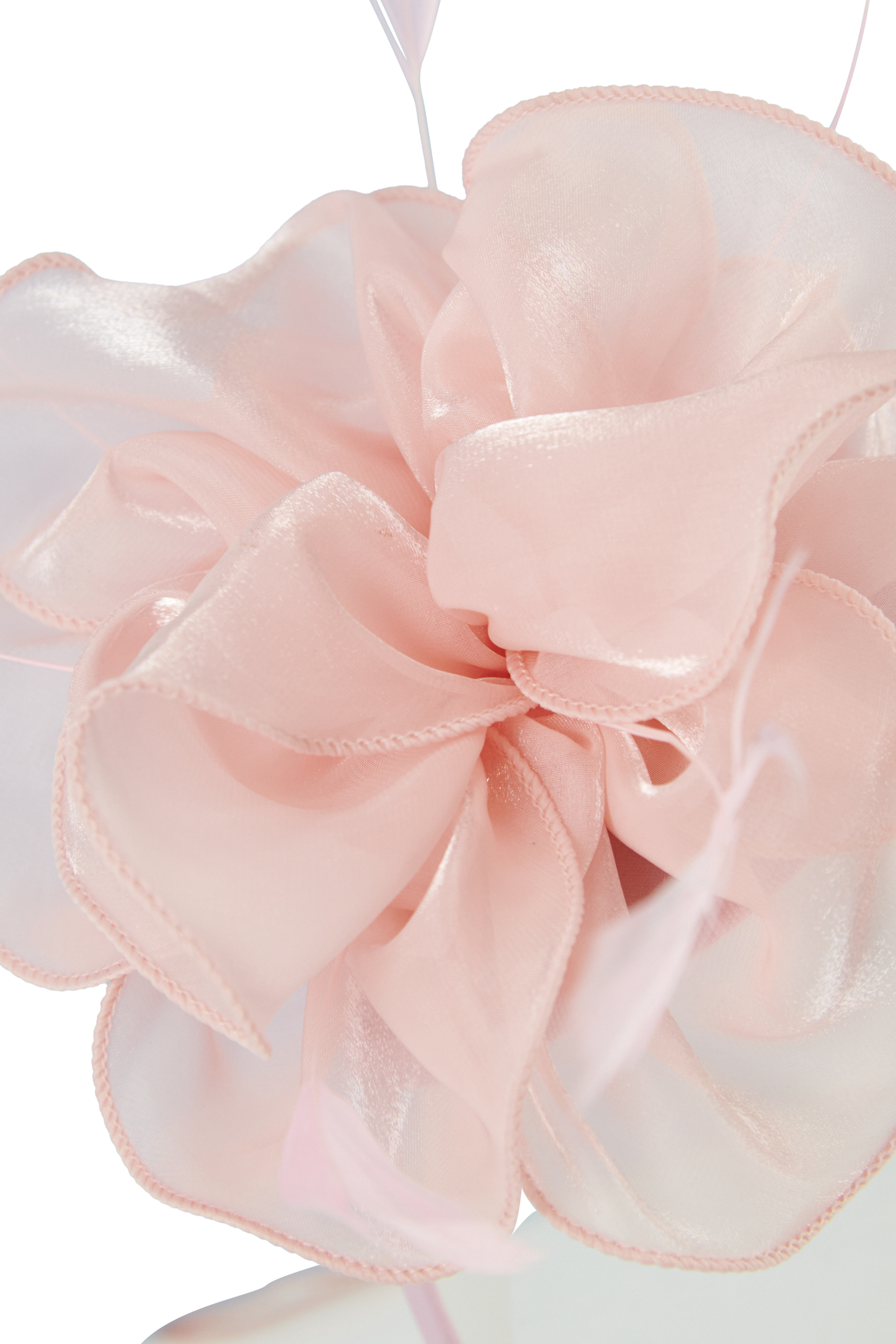 Headband And Clip Fascinator, Rose- Soft Pink