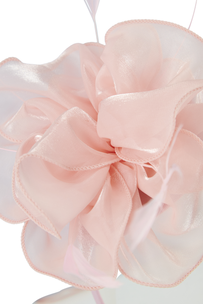 Headband And Clip Fascinator, Rose- Soft Pink