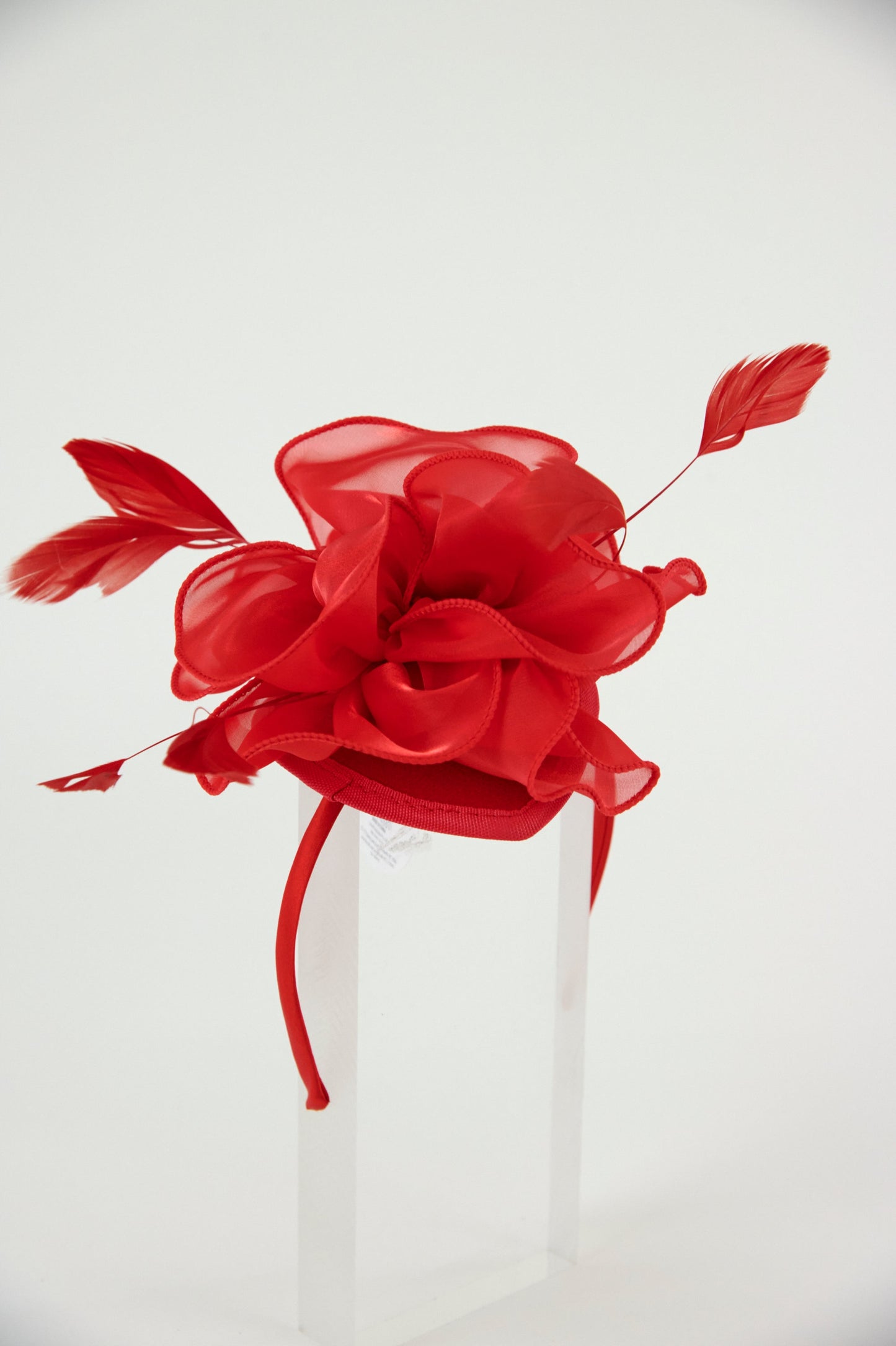 Lincraft Headband And Clip Fascinator, Rose - Red