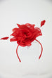 Lincraft Headband And Clip Fascinator, Rose - Red
