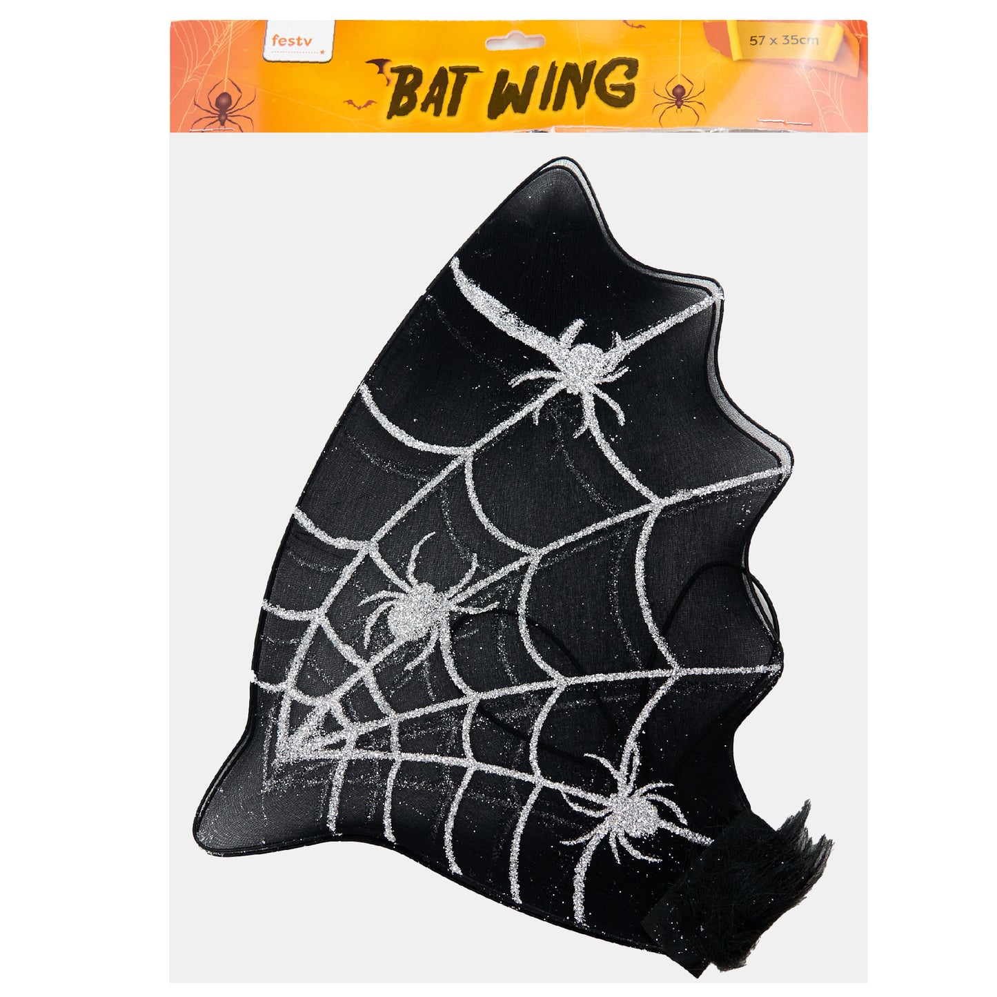 Halloween Bat Wing, Spider Print 