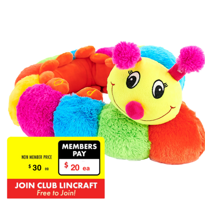 Formr Junior Novelty Cushion, Caterpillar