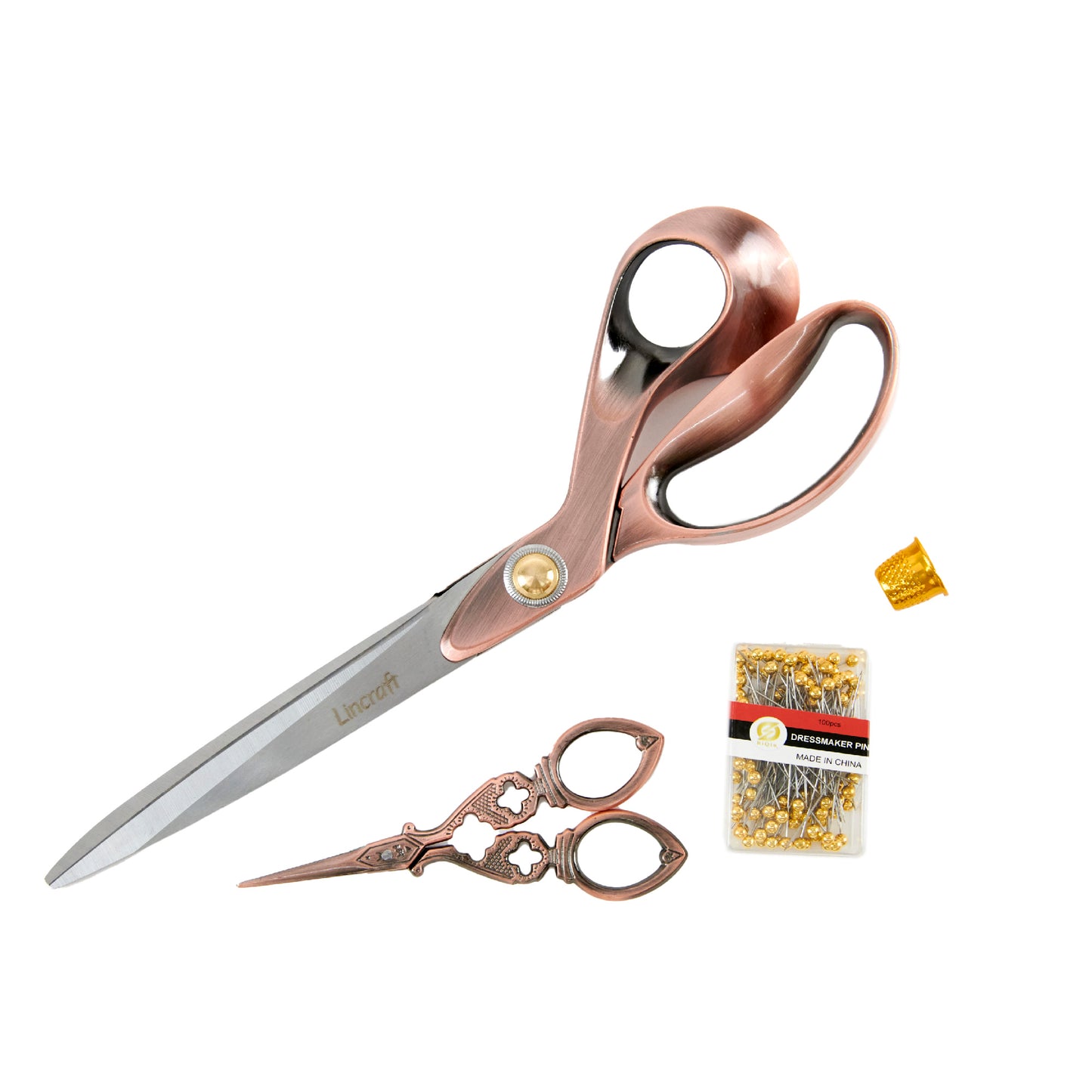 Aptus Sewing Scissor Set, Bronze- 4pk