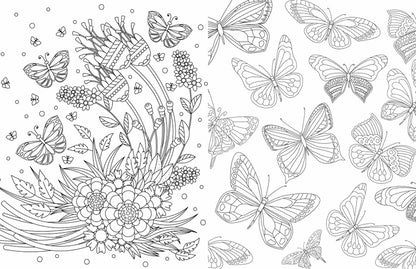 Gem Sticker Colouring Book, Butterflies