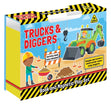 Book & Magnetic Play Set, Trucks & Diggers 
