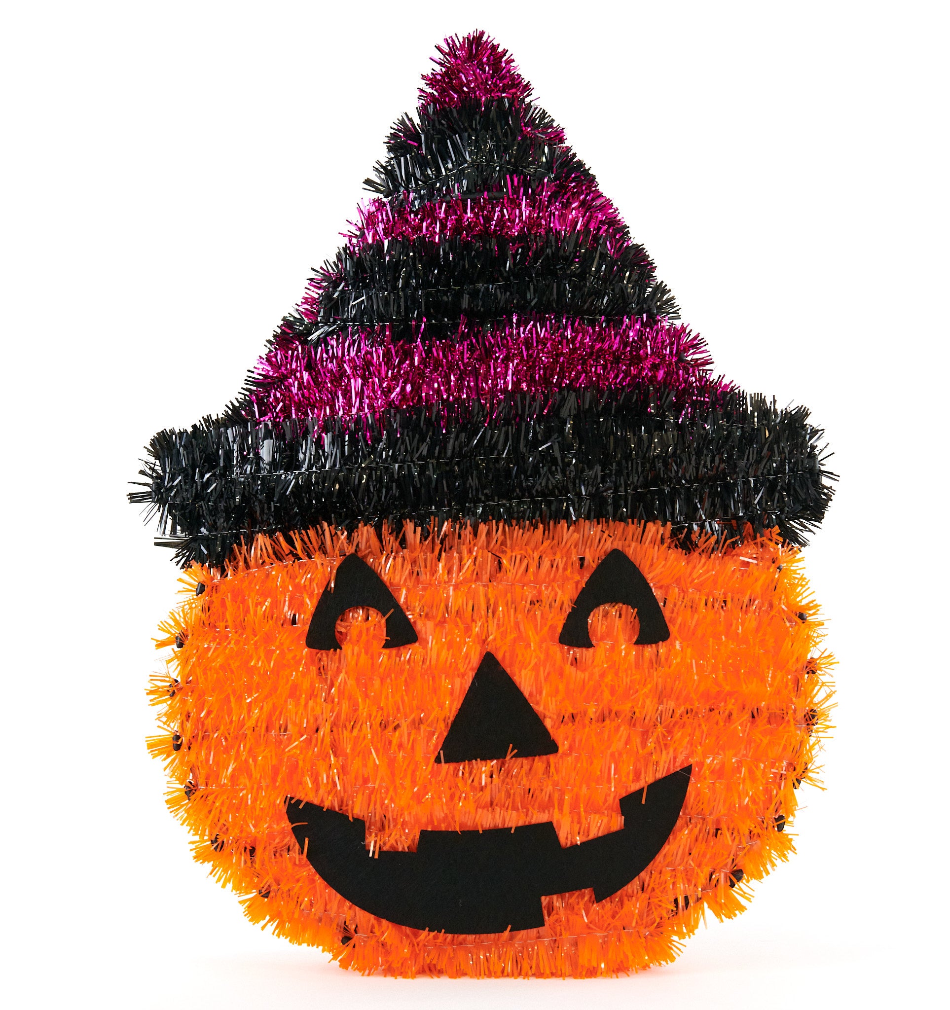 Halloween Tinsel Deco, Pumpkin- 30x40cm