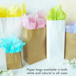 Value Craft DIY Gift Bags Mini, Natural- 4pk