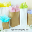 Value Craft DIY Gift Bags Medium, Natural- 3pk