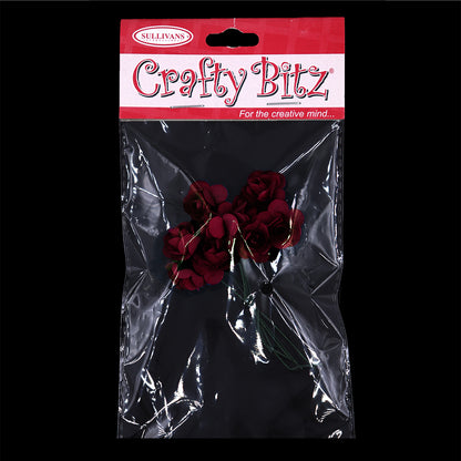 Crafty Bitz Flower Bunch, Burgundy