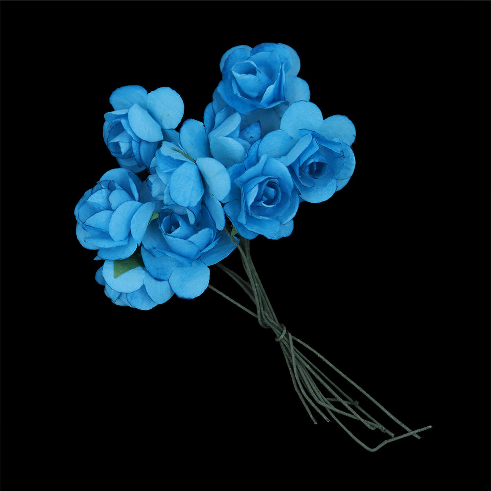 Crafty Bitz Flower Bunch, Bright Blue