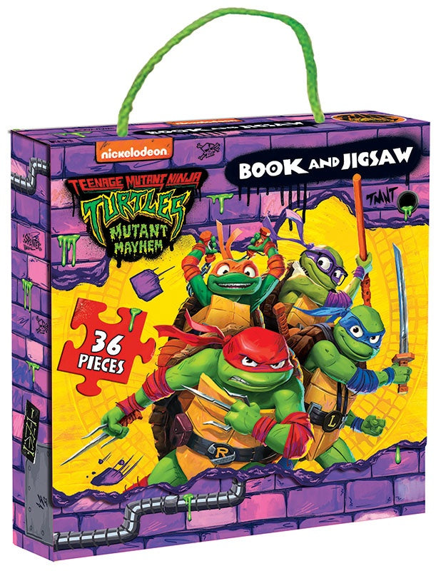 TMNT Mutant Mayhem Book & Jigsaw