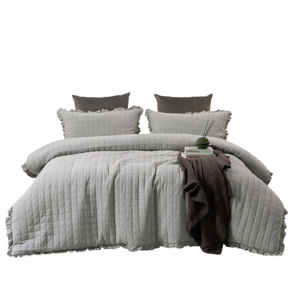 Dreamaker Premium Quilted Sandwash Quilt Cover Set