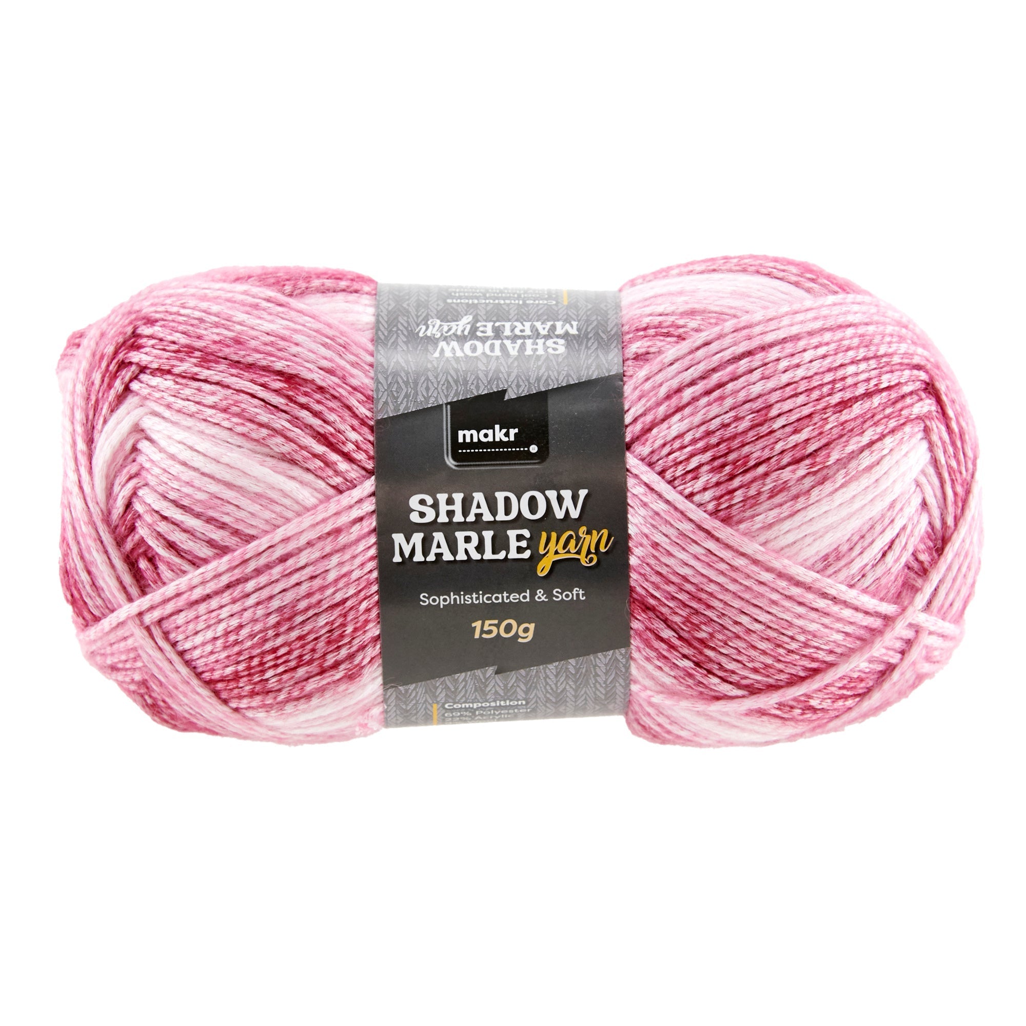 Makr Shadow Marle Crochet & Knitting Yarn, 150g Polyester