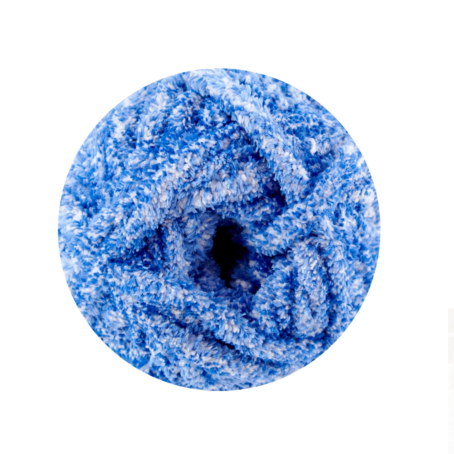 Makr Fuzzy Crochet & Knitting Yarn, Blue- 200g Polyester Yarn