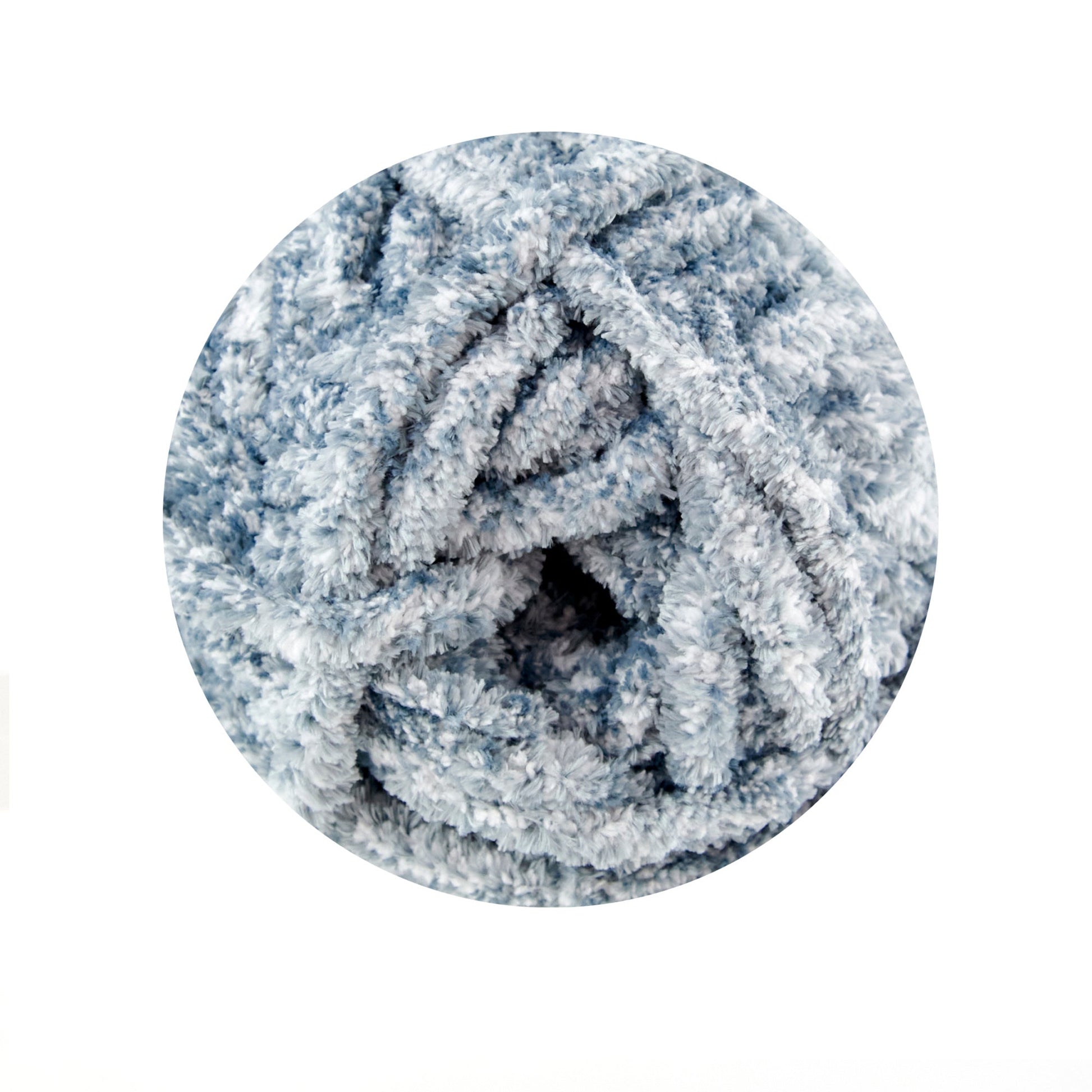 Makr Fuzzy Crochet & Knitting Yarn, Grey- 200g Polyester Yarn