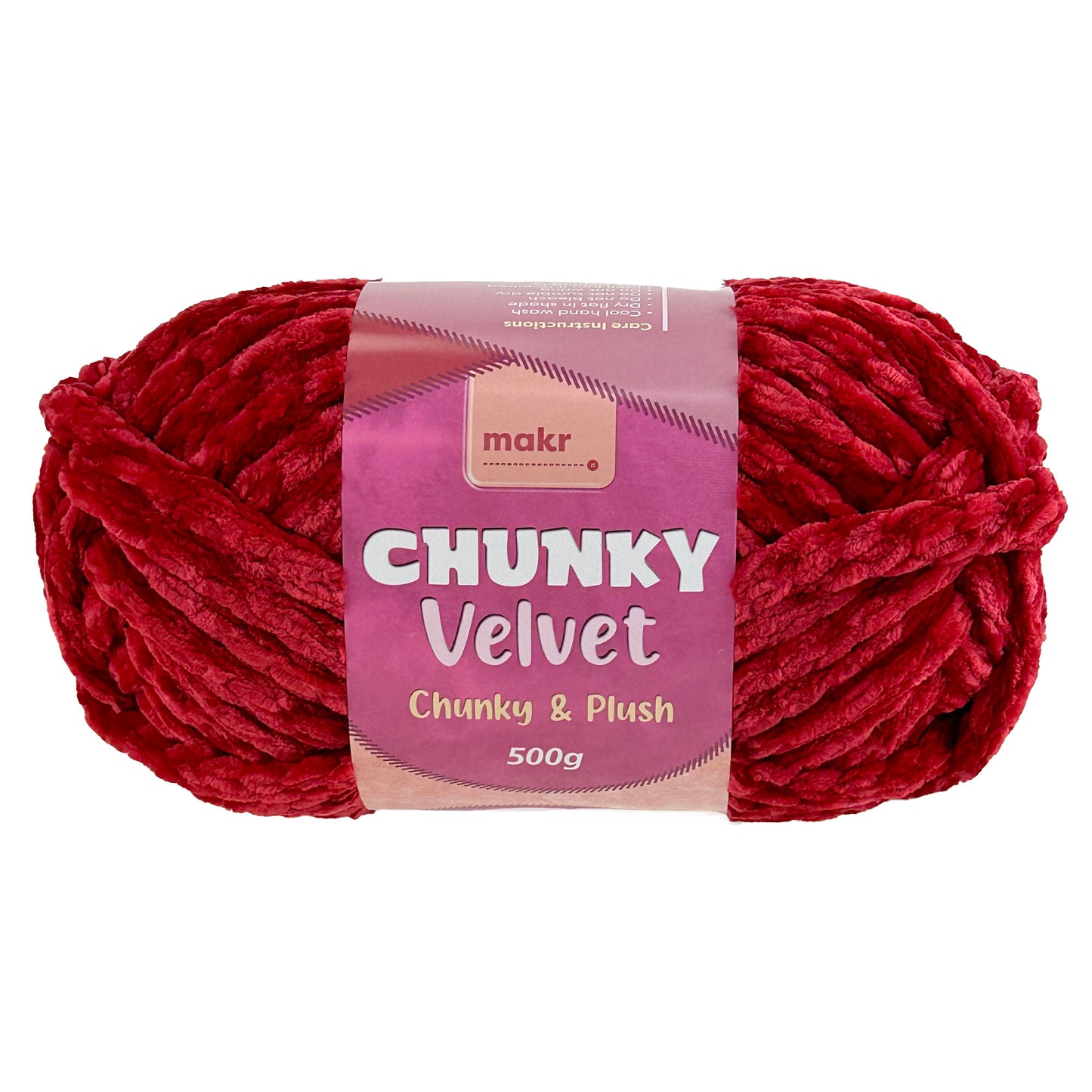 Makr Chunky Velvet Crochet & Knitting Yarn, 500g Polyester Yarn