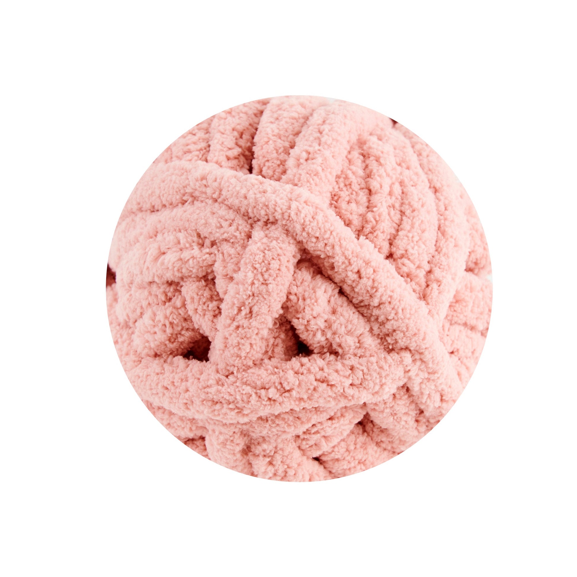 Makr Chunky Sherpa Crochet & Knitting Yarn, Strawberry- 226g Polyester Yarn