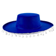 Easter Craft Hat Wide Brim with Pompom- 39cmx37cmx10cm