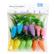 Easter Polystyrene Carrots with Glitter Small 12pc 1.5cmx4cm