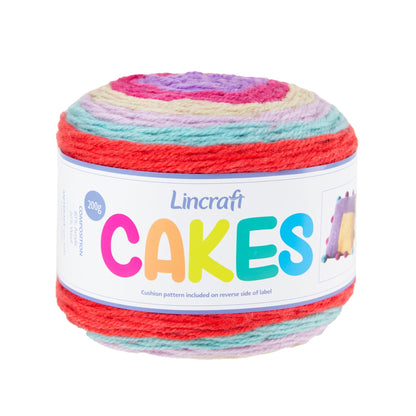 Lincraft Cakes Crochet & Knitting Yarn, 200g Acrylic Wool Blend Yarn