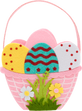 Easter Eggs Felt Basket