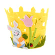 Easter Bunny Flower Felt Basket