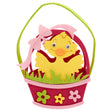 Easter Chicks with Bow Felt Basket