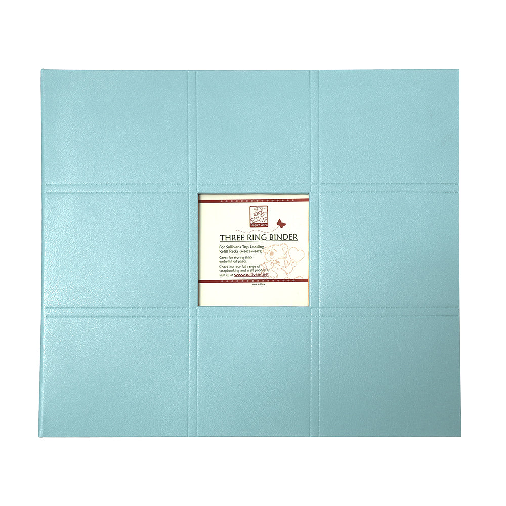 Paperxtra 3D Ring Scrapbook Binder, Light Blue- 12x12in