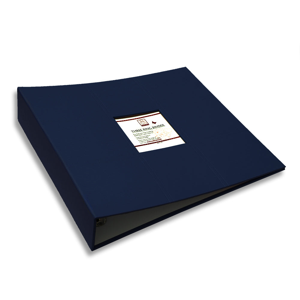 Paperxtra 3D Ring Scrapbook Binder, Navy- 12x12in