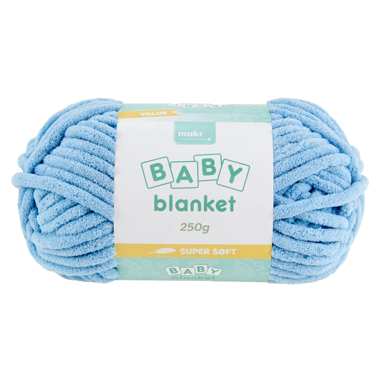 Makr Baby Blanket Crochet & Knitting Yarn, 250g Polyester Yarn