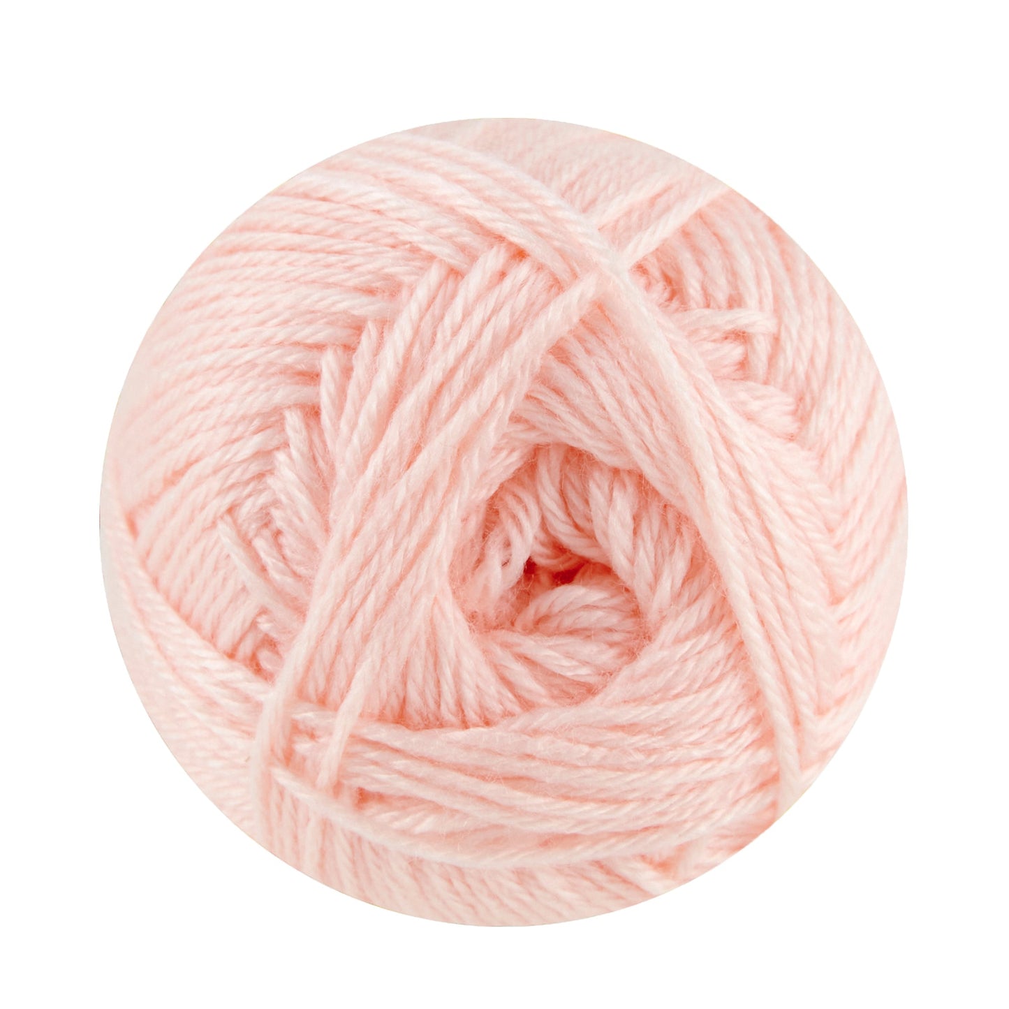 Makr Baby Soft Crochet & Knitting Yarn, Pink Blush- 100g Acrylic Nylon Yarn