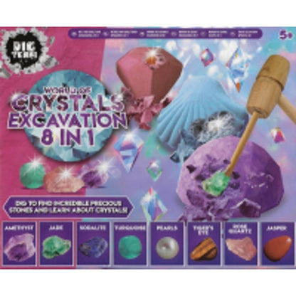 8-in-1 World Of Crystals Excavation Kit