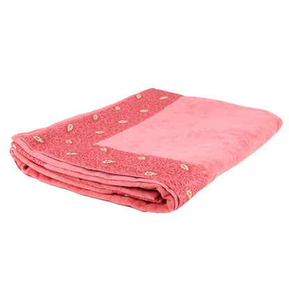 Formr Cotton Beach Towel, Pink Coral- 100x180cm