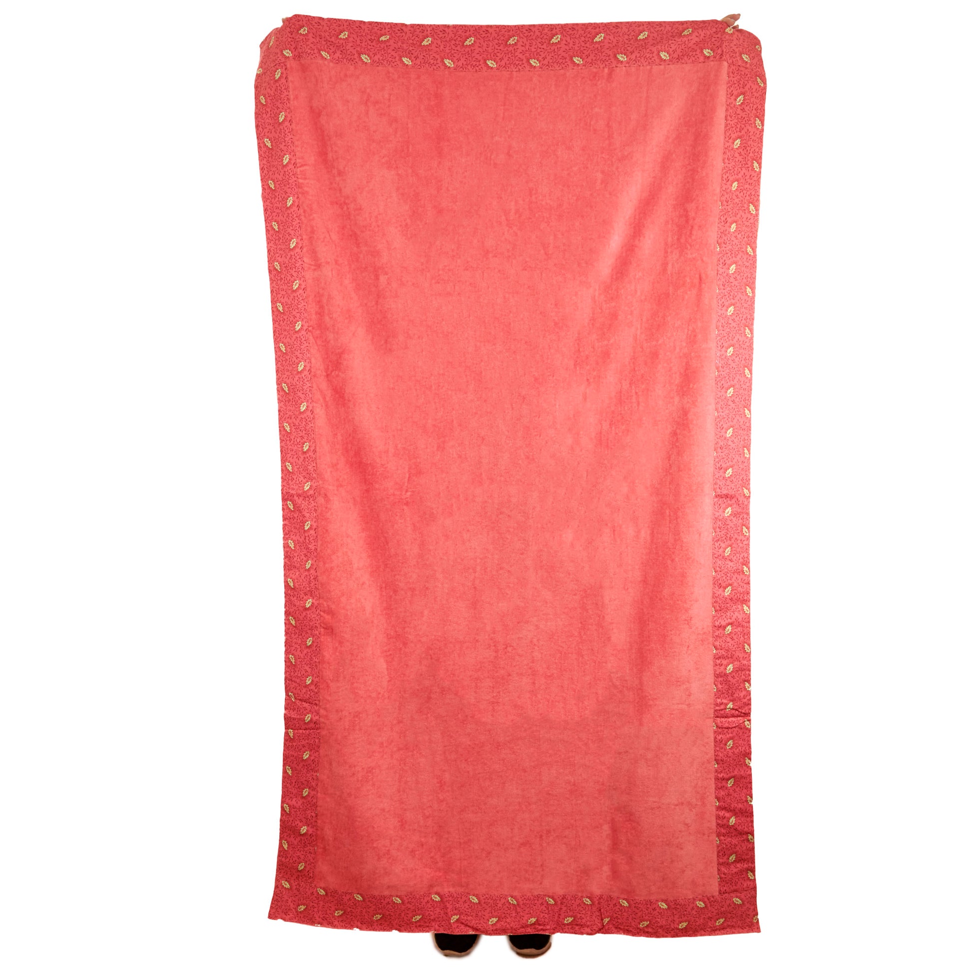 Formr Cotton Beach Towel, Pink Coral- 100x180cm