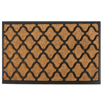 Formr Rubber Moulded Coir Brush Mat, Diamond- 40x60cm