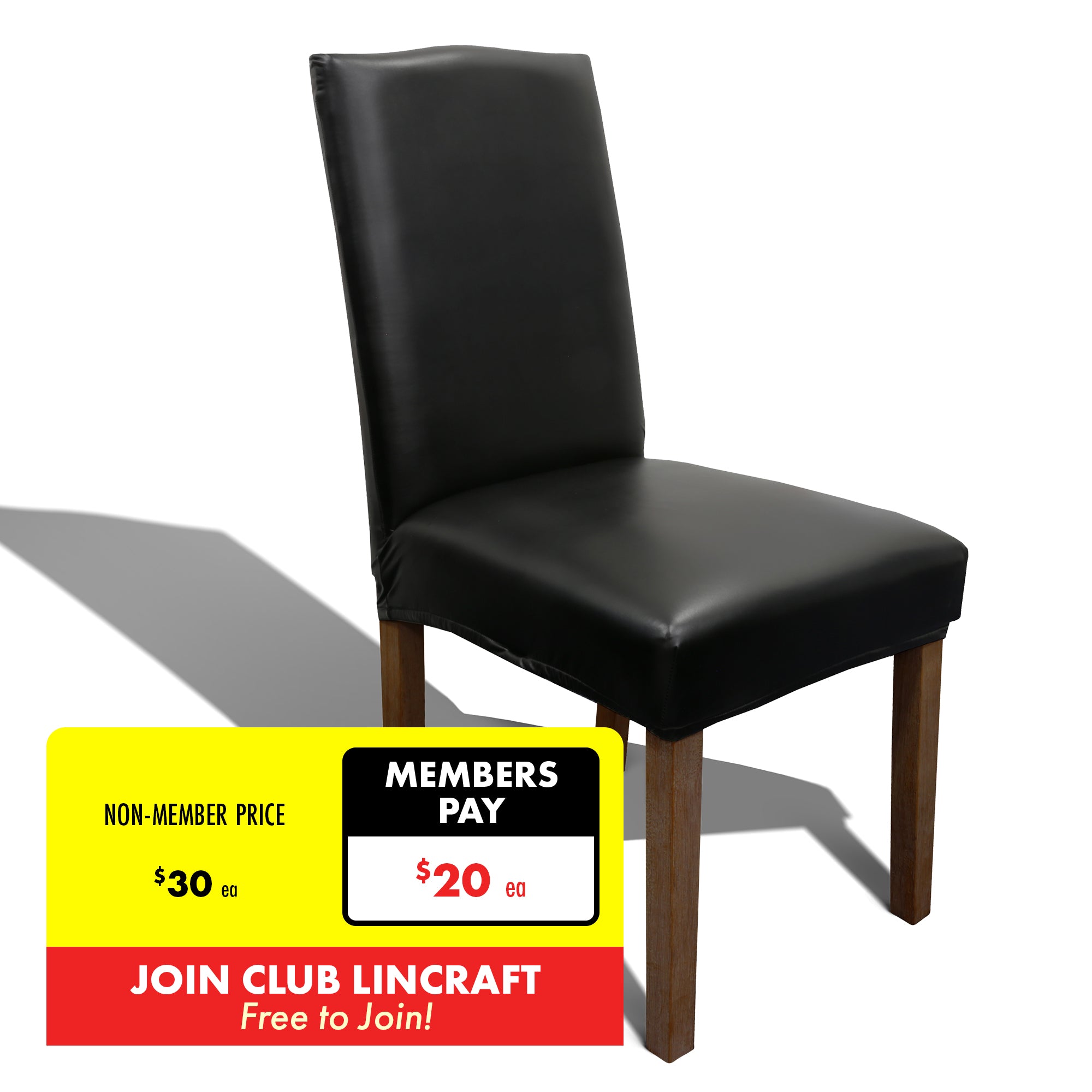 Mayfair Bond Faux Leather Dining Chair Cover Lincraft