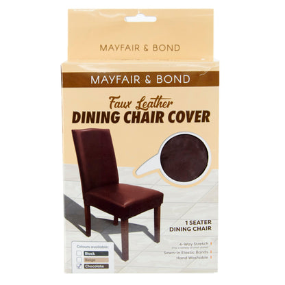 Mayfair & Bond Faux Leather Dining Chair Cover