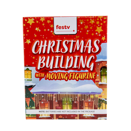 Christmas House With Led Light, 10x7.5x13cm
