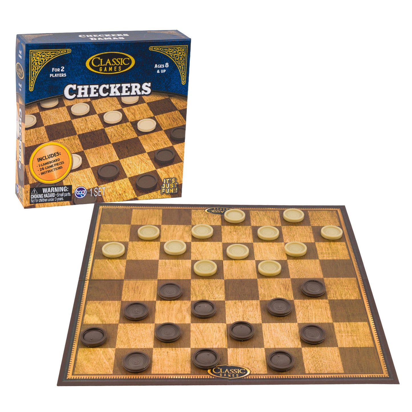 Classic Checkers Game