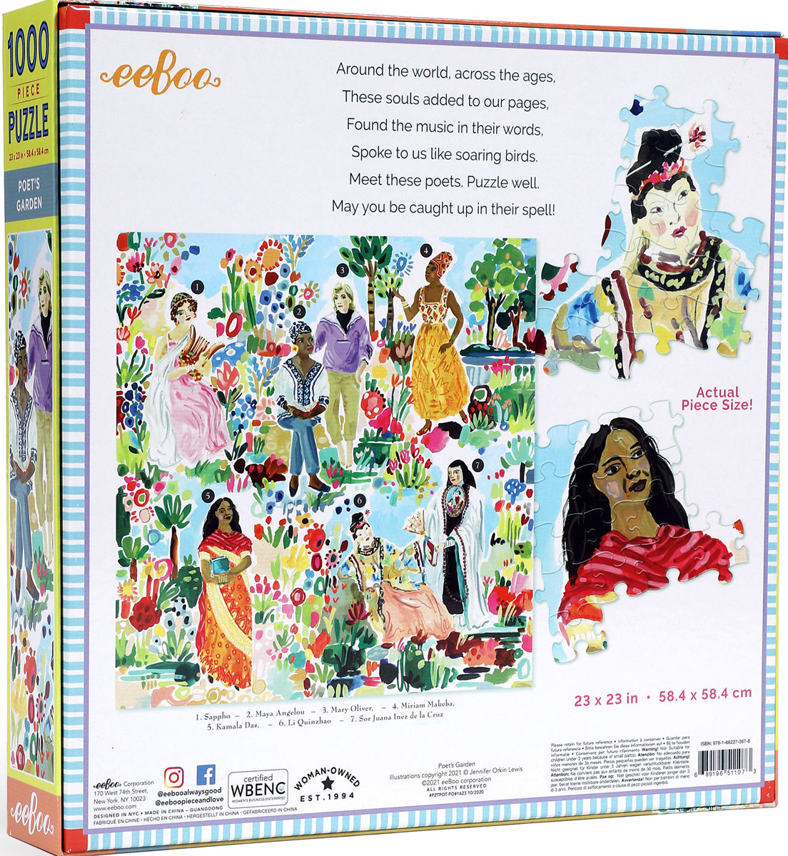 1000-Piece Jigsaw Puzzle, Poets Garden