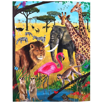 500-Piece Jigsaw Puzzle, African Oasis